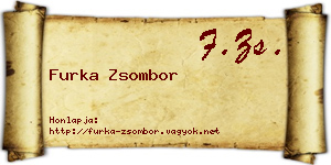 Furka Zsombor névjegykártya